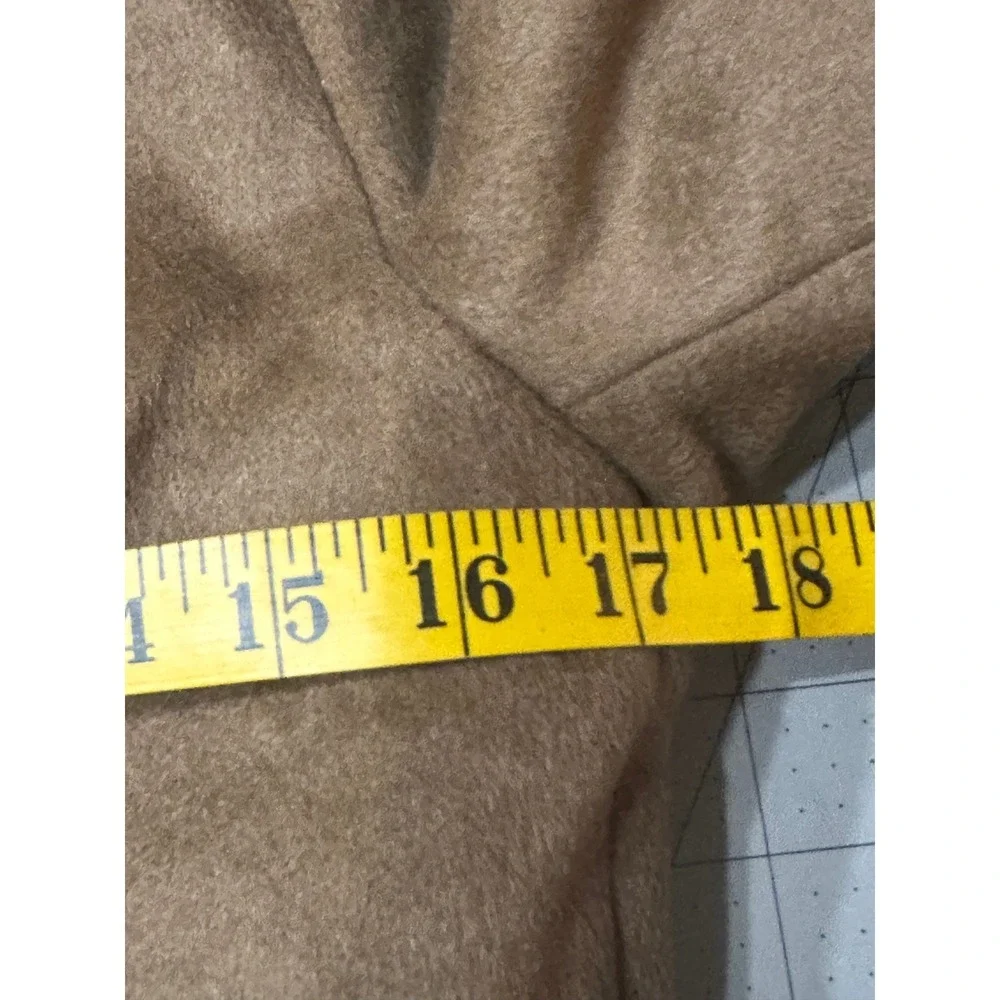 Lauren Ralph Lauren NWT‎ 2 Petite Wool Blend Button Front Classic Coat Camel